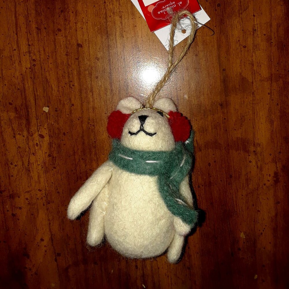 Christmas Wool Mouse Ornament